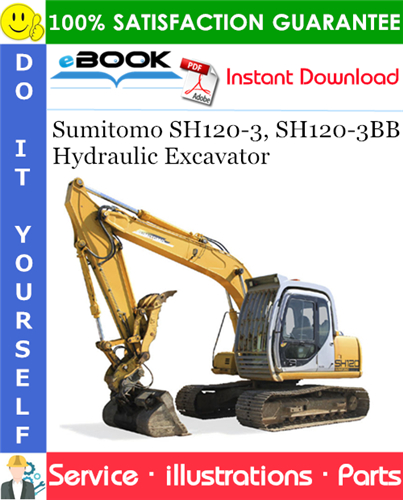 Sumitomo SH120-3, SH120-3BB Hydraulic Excavator Parts Manual