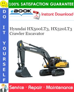 Hyundai HX500LT3, HX520LT3 Crawler Excavator Service Repair Manual