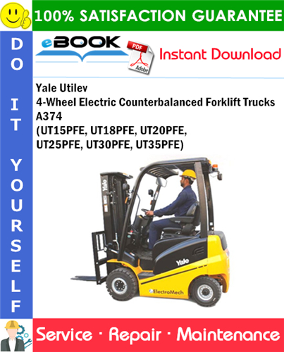 Yale Utilev 4-Wheel Electric Counterbalanced Forklift Trucks A374