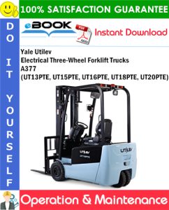 Yale Utilev Electrical Three-Wheel Forklift Trucks A377