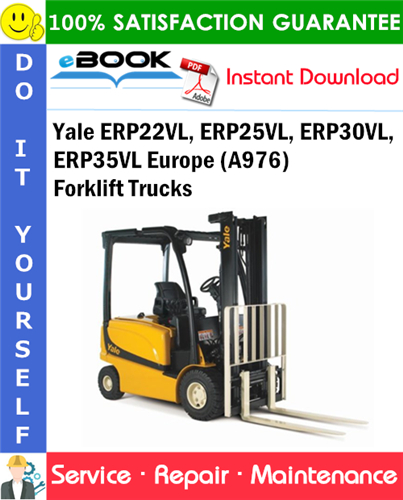 Yale ERP22VL, ERP25VL, ERP30VL, ERP35VL Europe (A976) Forklift Trucks