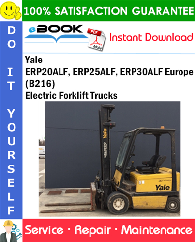 Yale ERP20ALF, ERP25ALF, ERP30ALF Europe (B216) Electric Forklift Trucks