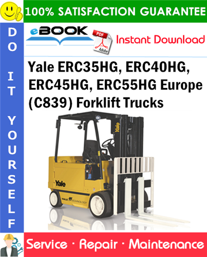 Yale ERC35HG, ERC40HG, ERC45HG, ERC55HG Europe (C839) Forklift Trucks