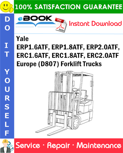 Yale ERP1.6ATF, ERP1.8ATF, ERP2.0ATF, ERC1.6ATF, ERC1.8ATF, ERC2.0ATF Europe (D807)