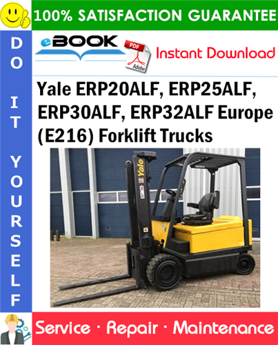 Yale ERP20ALF, ERP25ALF, ERP30ALF, ERP32ALF Europe (E216) Forklift Trucks