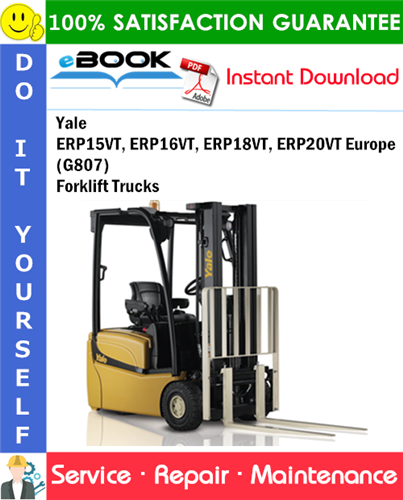 Yale ERP15VT, ERP16VT, ERP18VT, ERP20VT Europe (G807) Forklift Trucks
