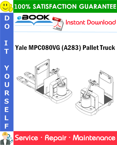 Yale MPC080VG (A283) Pallet Truck Service Repair Manual