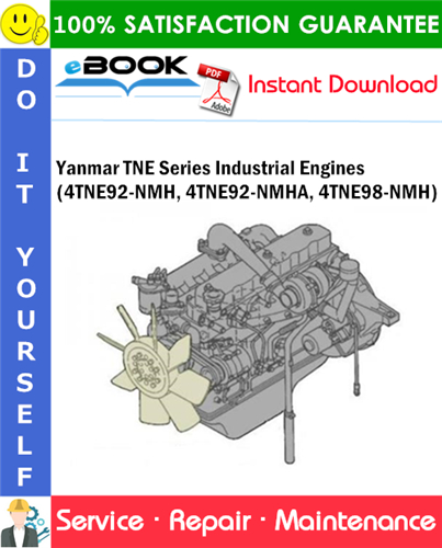 Yanmar TNE Series (4TNE92-NMH, 4TNE92-NMHA, 4TNE98-NMH) Industrial Engines