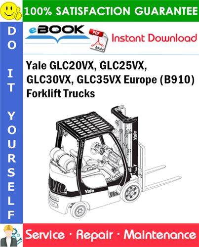 Yale GLC20VX, GLC25VX, GLC30VX, GLC35VX Europe (B910) Forklift Trucks