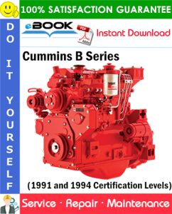 Cummins B Series Service Repair Manual