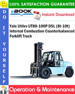 Yale Utilev UT80-100P DSL (8t-10t) Internal Combustion Counterbalanced Forklift Truck