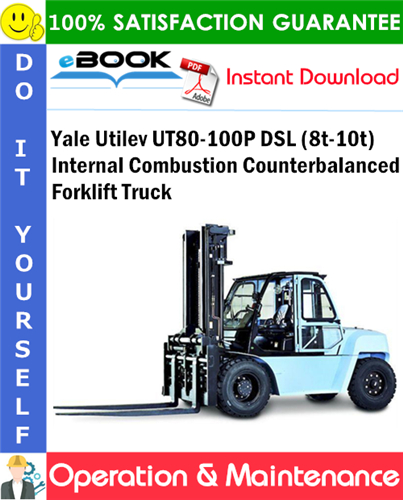 Yale Utilev UT80-100P DSL (8t-10t) Internal Combustion Counterbalanced Forklift Truck