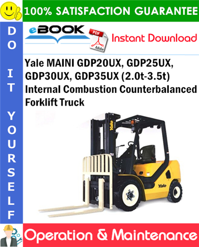 Yale MAINI GDP20UX, GDP25UX, GDP30UX, GDP35UX (2.0t-3.5t)