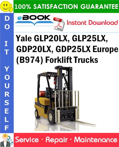 Yale GLP20LX, GLP25LX, GDP20LX, GDP25LX Europe (B974) Forklift Trucks