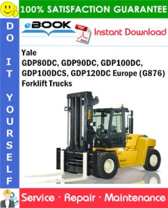 Yale GDP80DC, GDP90DC, GDP100DC, GDP100DCS, GDP120DC Europe (G876)