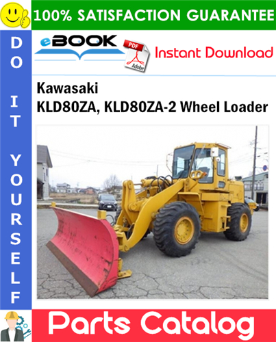 Kawasaki KLD80ZA, KLD80ZA-2 Wheel Loader Parts Catalog