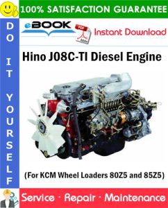 Hino J08C-TI Diesel Engine Service Repair Manual