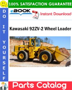 Kawasaki 92ZV-2 Wheel Loader Parts Catalog