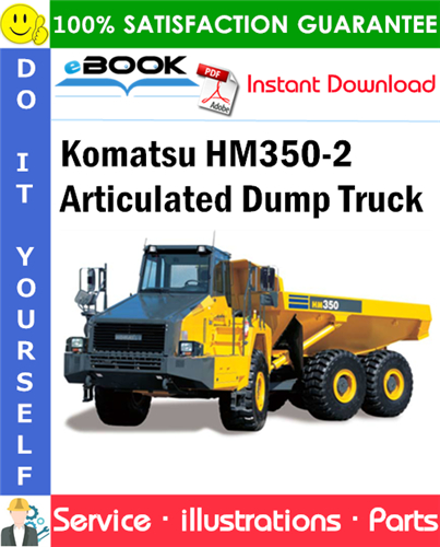 Komatsu HM350-2 Articulated Dump Truck Parts Manual
