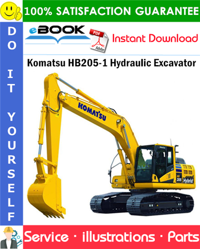 Komatsu HB205-1 Hydraulic Excavator Parts Manual