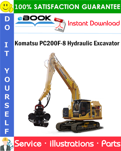 Komatsu PC200F-8 Hydraulic Excavator Parts Manual