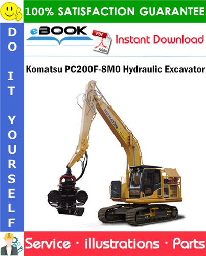 Komatsu PC200F-8M0 Hydraulic Excavator Parts Manual