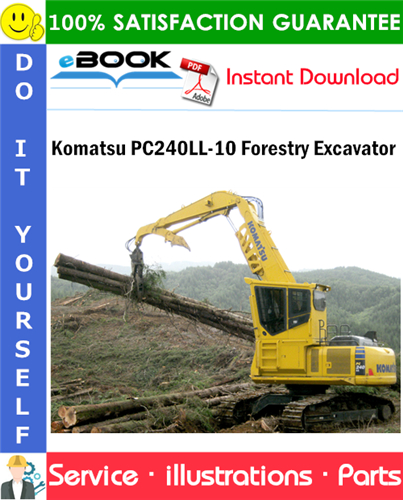 Komatsu PC240LL-10 Forestry Excavator Parts Manual