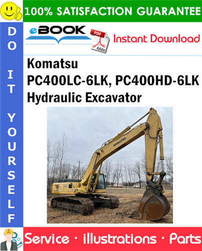 Komatsu PC400LC-6LK, PC400HD-6LK Hydraulic Excavator Parts Manual