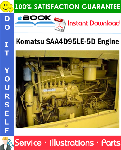 Komatsu SAA4D95LE-5D Engine Parts Manual (S/N 521394 and up)