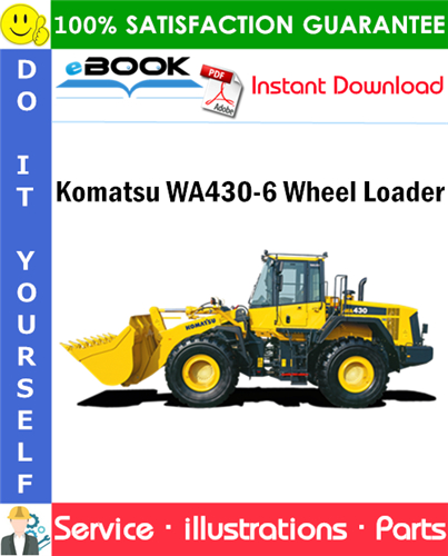 Komatsu WA430-6 Wheel Loader Parts Manual (S/N A42001 and up)