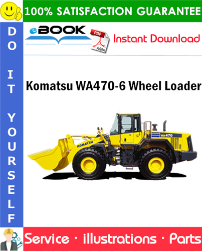 Komatsu WA470-6 Wheel Loader Parts Manual (S/N A45001 and up)