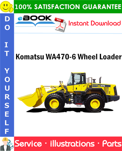Komatsu WA470-6 Wheel Loader Parts Manual (S/N H50051 - H50870)