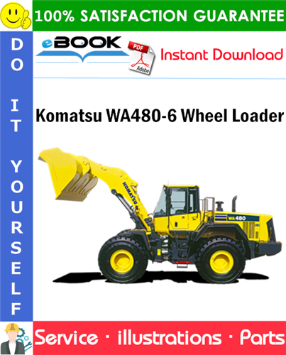Komatsu WA480-6 Wheel Loader Parts Manual (S/N A38001 and up)
