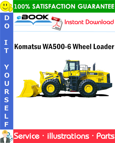 Komatsu WA500-6 Wheel Loader Parts Manual (S/N A93001 and up)