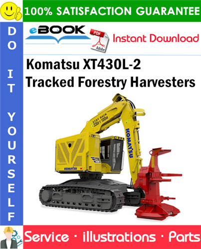Komatsu XT430L-2 Tracked Forestry Harvesters Parts Manual