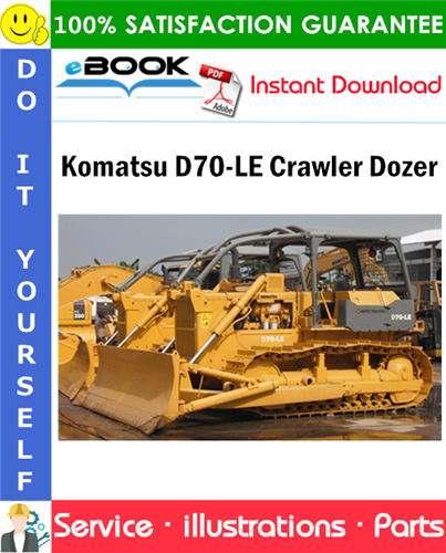 Komatsu D70-LE Crawler Dozer Parts Manual (S/N J10001 and up)