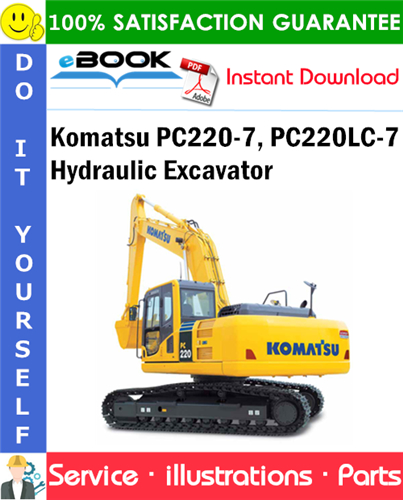 Komatsu PC220-7, PC220LC-7 Hydraulic Excavator Parts Manual