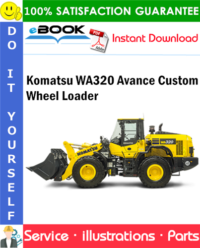 Komatsu WA320 Avance Custom Wheel Loader Parts Manual