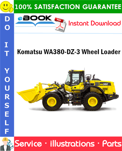 Komatsu WA380-DZ-3 Wheel Loader Parts Manual (Serial No.10580 and up)