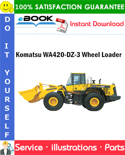 Komatsu WA420-DZ-3 Wheel Loader Parts Manual (Serial No. 10001 and up)