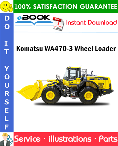 Komatsu WA470-3 Wheel Loader Parts Manual (S/N 25233 and up)