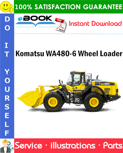 Komatsu WA480-6 Wheel Loader Parts Manual (S/N H60051 - H60462)