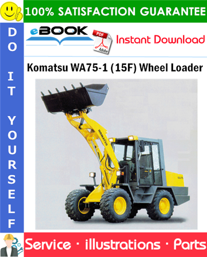 Komatsu WA75-1 (15F) Wheel Loader Parts Manual (S/N 371320051 and up)