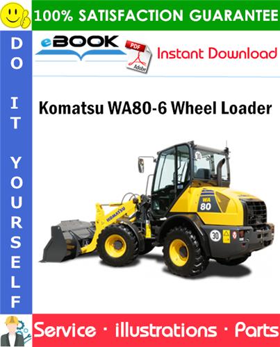 Komatsu WA80-6 Wheel Loader Parts Manual (S/N H60051 and up)