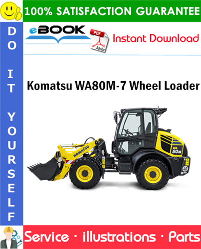 Komatsu WA80M-7 Wheel Loader Parts Manual (S/N H62051 and up)