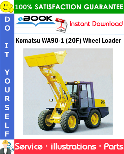 Komatsu WA90-1 (20F) Wheel Loader Parts Manual (S/N 372020051 and up)