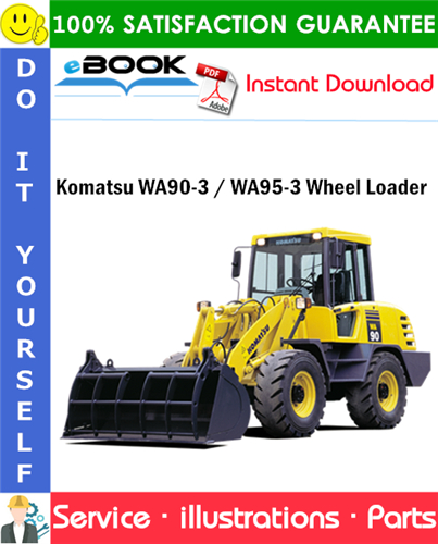 Komatsu WA90-3 / WA95-3 Wheel Loader Parts Manual