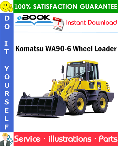 Komatsu WA90-6 Wheel Loader Parts Manual (S/N H00051 and up)