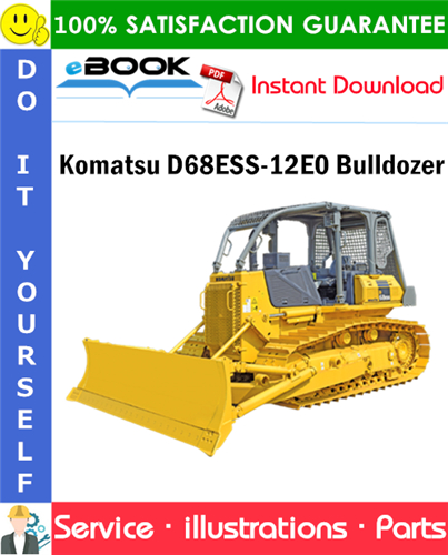 Komatsu D68ESS-12E0 Bulldozer Parts Manual (S/N J20001 and up)