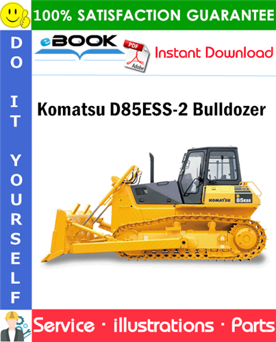 Komatsu D85ESS-2 Bulldozer Parts Manual (S/N J11888 and up)